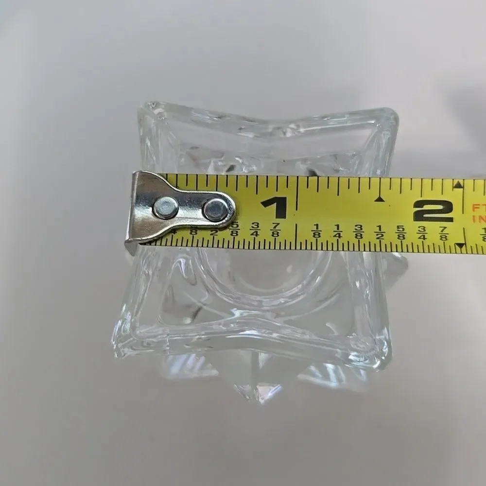 Lead Crystal 3D Star Candle Holders Modern Elegant Candlestick Diamond Geometric